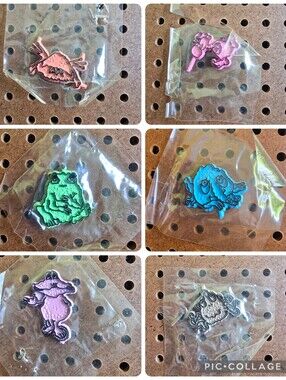 Lot of 6 Vintage 1970s Freakies Monsters Cereal Fridge Magnets NEW